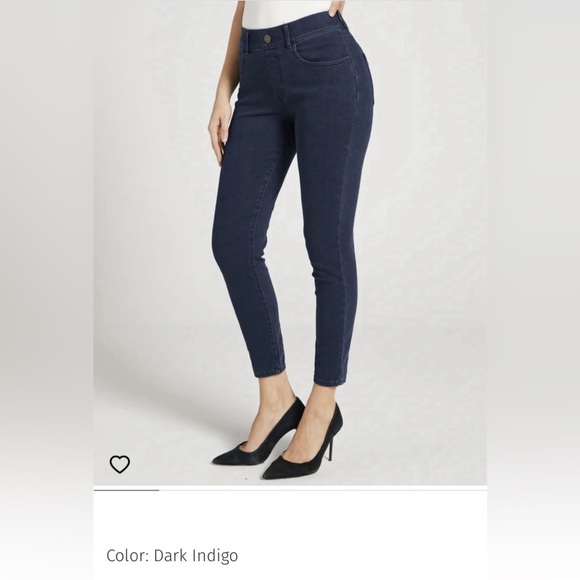 Betabrand Signature Mid-Rise Denim Skinny Dark Indigo Jeans 26” Inseam - Picture 8 of 15